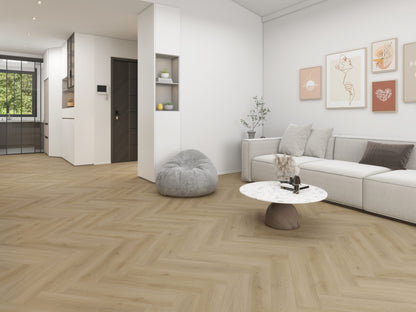 V-floor pvc vloer visgraat rustiek Eiken - Sample